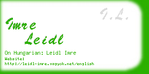 imre leidl business card